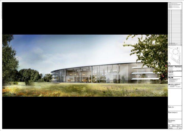 Pl&auml;ne f&uuml;r den Apple Campus 2 von Foster + Partner (Bild: Cupertino City Council)